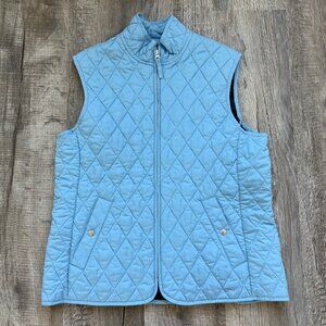 Lands End Vest - Quilted - Light Blue - Women’s Size M (10-12)